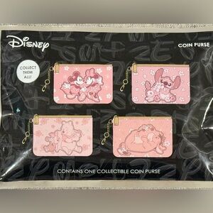 Disney Blind Bag Cherry Blossom Character Collectible Zip Coin Purse NWT